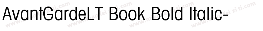 AvantGardeLT Book Bold Italic字体转换